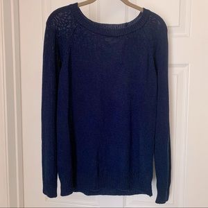 Navy Long Sleeve Forever 21 Sweater